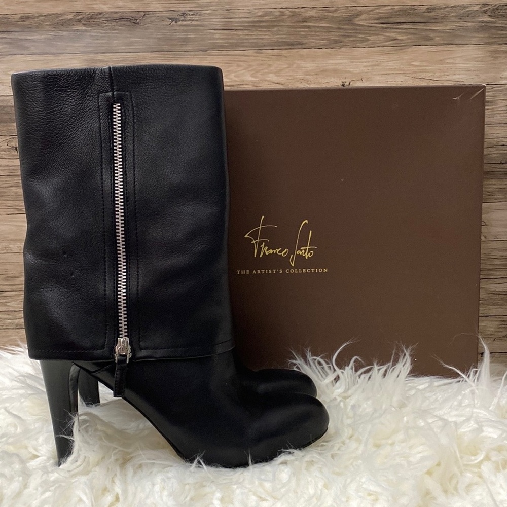 Franco Sarto A-Lady Leather Boots Size 7.5